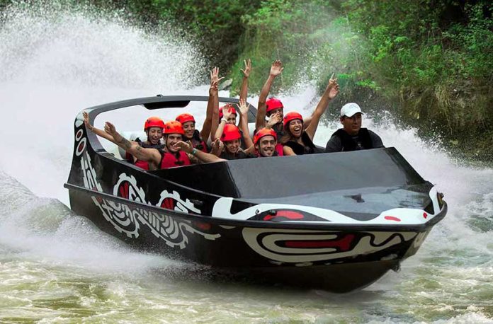 High-speed ride on a jet boat is one of the attractions at Xcaret's new park.