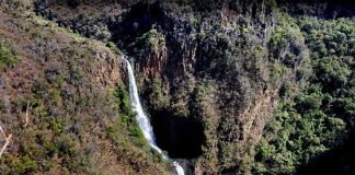 View from on high of El Salto del Nogal, near Tapalpa, Jalisco
