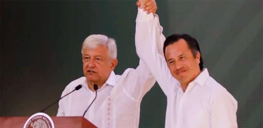 López Obrador and Governor García.