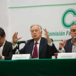 CFE boss Bartlett, center, denies there is a gas shortage.