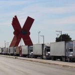 Trucks held up in Ciudad Juárez.
