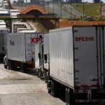 trucks at the border