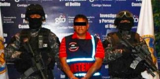 The suspect who was arrested yesterday and later freed by fellow gangsters.