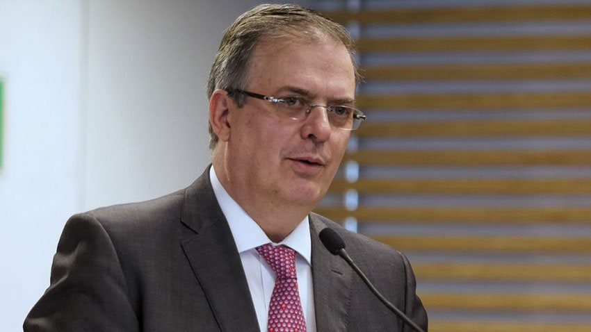 Foreign Affairs Secretary Ebrard.