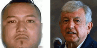 El Marro, left, has issued another threat against AMLO.