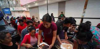 Many migrants who arrived last fall were given food and shelter by communities en route. Support for the travelers has declined since.