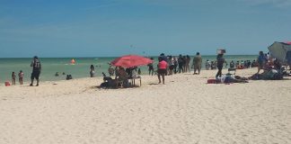 Sisal beach in Yucatán, near Mérida.
