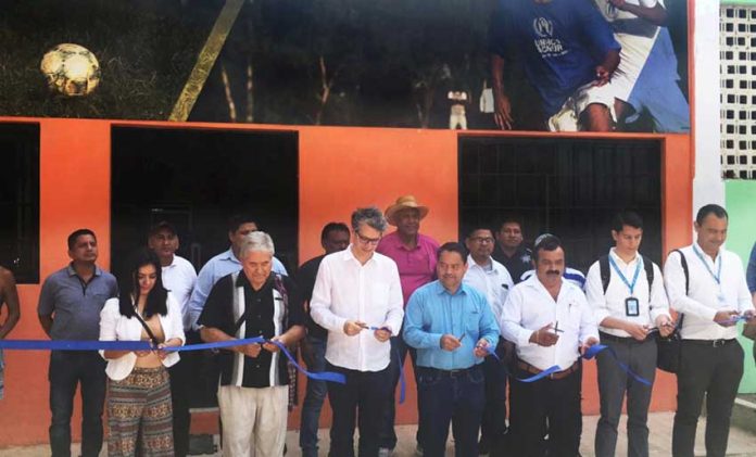 A new gymnasium is opened in Palenque with support from UN.