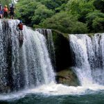 Colli Club members doing the seven cascades of Micos