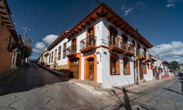 A street corner in El Cerrillo, one of Mexico's oldest neighborhoods.