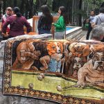 The author's rug, purchased at the antiques market in Colonia Doctores.