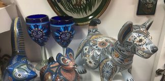 Some of the beautiful pieces by Ceramicas de Tonalá that can be found at the Saturday Bazaar.