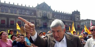 AMLO after losing the 2006 election.