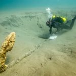 The anchor found off the coast of Veracruz in the search for Cortés' ships.