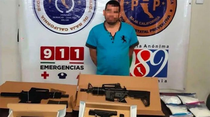 The cartel leader captured in Tijuana yesterday.