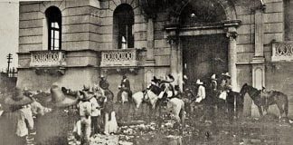 Revolutionary forces in Torreón in 1911 during the Chinese massacre.