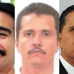 From left, the judge, CJNG leader Nemesio Oseguera Cervantes and the ex-governor.