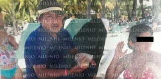 Suspected cartel boss El Marro enjoying a vacation on the beach.