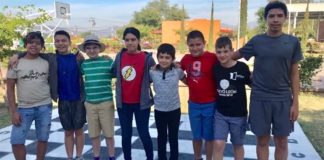 Some of the math students who will travel to South Africa.