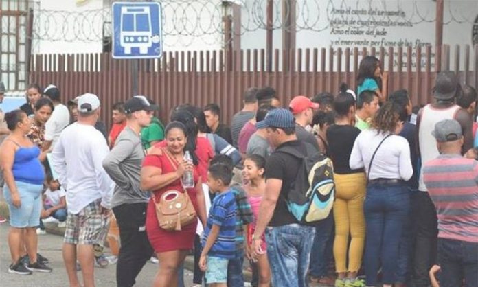 Migrants in Tapachula, Chiapas.