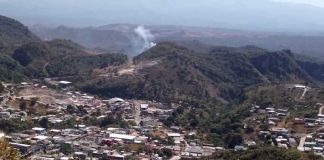Nentón, Guatemala, where 1,000 migrants have been reported crossing the Mexican border every day.