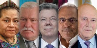 Guests in Mérida will include peace laureates Menchú, Walesa, Santos, Ramos Horta and de Klerk.