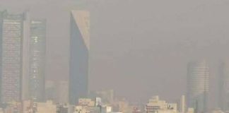 Limited visibility in Mexico City.