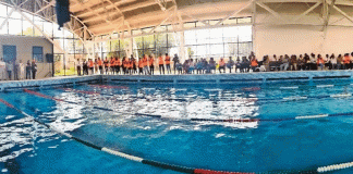 The new pool in Milpa Alta, Mexico City.