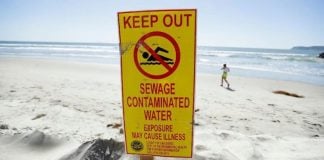 A two-year-old file photo of a San Diego beach indicates the problem is not new.