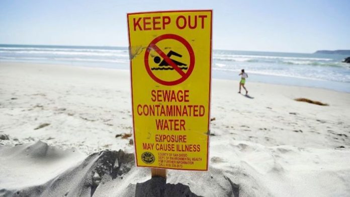 A two-year-old file photo of a San Diego beach indicates the problem is not new.