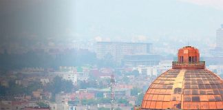 Smog continues to envelop Mexico City.