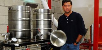 Fortuna had its start when Morales, pictured, and four friends purchased this small brewing system.