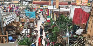 Walk across the 50-plus seating area at Cha-Cha-Cha for views from above into Mercado de Medellín.