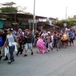 The new caravan of migrants that arrived today in Mexico.