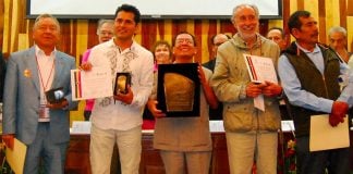 Coffee producers who won a previous Cup of Excellence competition in Mexico.
