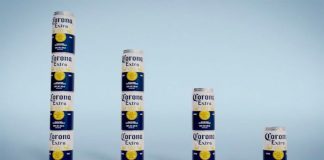 Corona's new interlocking beer cans.