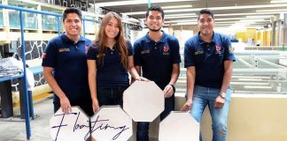 The award-winning UNAM engineering students.