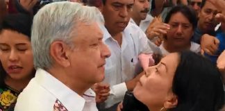 Faceoff: after snapping a selfie with the president, this woman launched into a tirade.