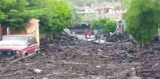 A street San Gabriel yesterday.