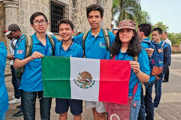 The math olympiad winners in the Dominican Republic.