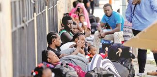 Migrants at a shelter in Guatemala.