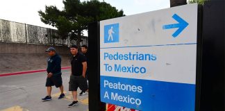 The Otay-Mesa crossing at Tijuana-San Diego.