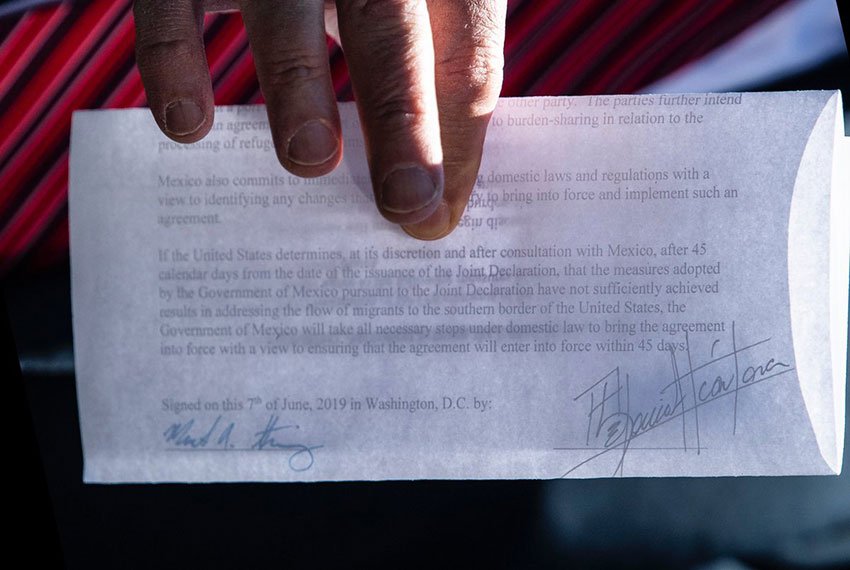 Trump's 'secret deal' revealed? Photographer captures part of document