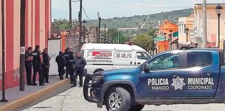 The scene of yesterday's robbery in Hidalgo.