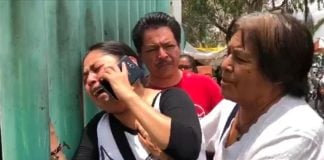 The mother of the eight-year-old victim of a stray bullet.