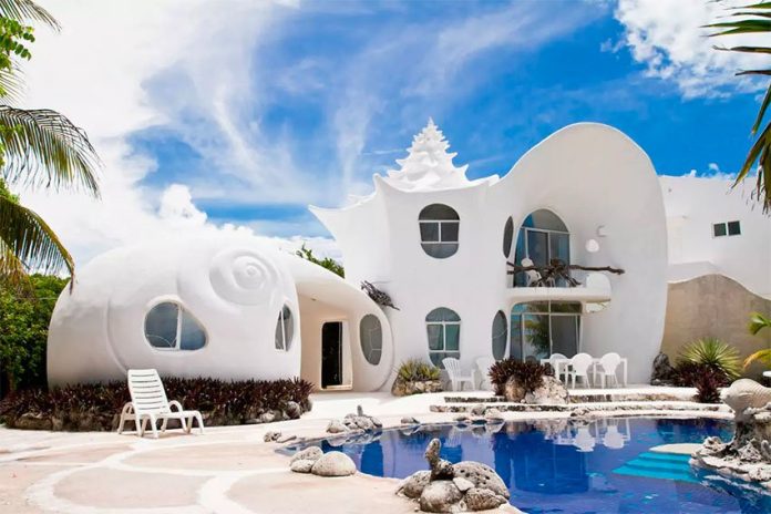 The Seashell House, an Airbnb rental on Isla Mujeres, Quintana Roo.