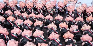A display of AMLO dolls at yesterday's AMLOFest.