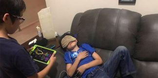 Franco, left, and Banda Neutónica test subject.