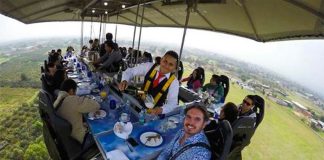 High-flying diners enjoy 360-degree views.