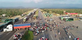 Highway blockade in San Luis Potosí